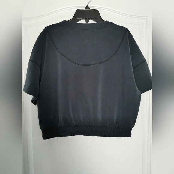 Lululemon Softstreme Gathered T-ShirtBlack size 8 - Picture 9 of 10